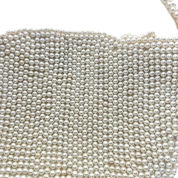 Vintage La Regale Pearl Beaded Mini Purse Japan Evening Bag Wedding - Picture 4 of 14